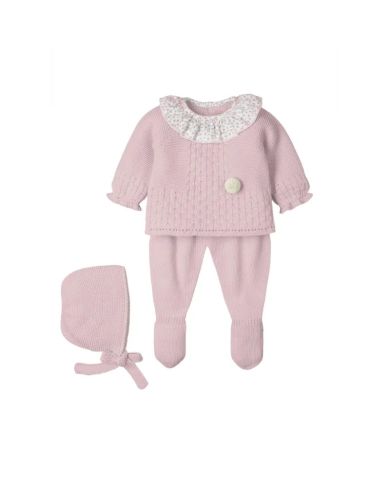Conjunto bebé 3 piezas Mac Ilusion ORQUÍDEA 9013