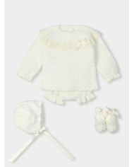 Conjunto bebé 3 piezas Mac Ilusion CRUDO 8634