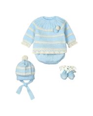 Conjunto bebé 3 piezas Mac Ilusion CELESTE 8630