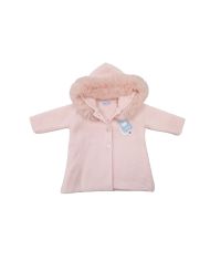 Abrigo bebé capucha con pelo artificial Mac Ilusion ORQUÍDEA 9098