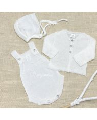 Conjunto 3 piezas hilo BLANCO 607