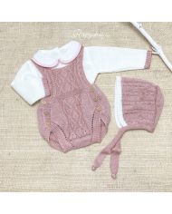 Conjunto 3 piezas hilo ROSA PALO 1604