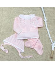 Conjunto 3 piezas hilo ROSA 1495