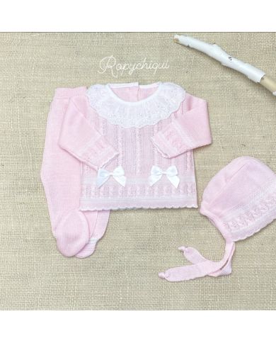 Conjunto 3 piezas hilo ROSA 1597
