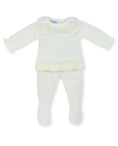 Conjunto bebé hilo Mac Ilusion CRUDO 8419