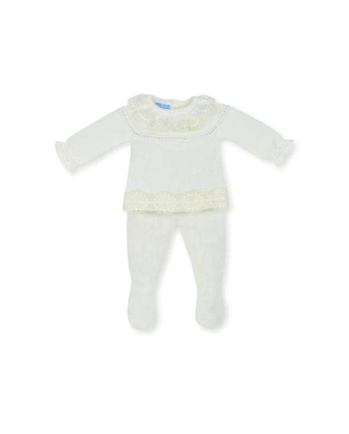 Conjunto bebé hilo Mac Ilusion CRUDO 8419