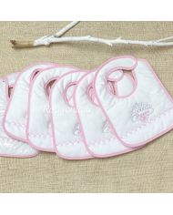 Babero acolchado Algodón parte trasera PVC 6 unidades 2021