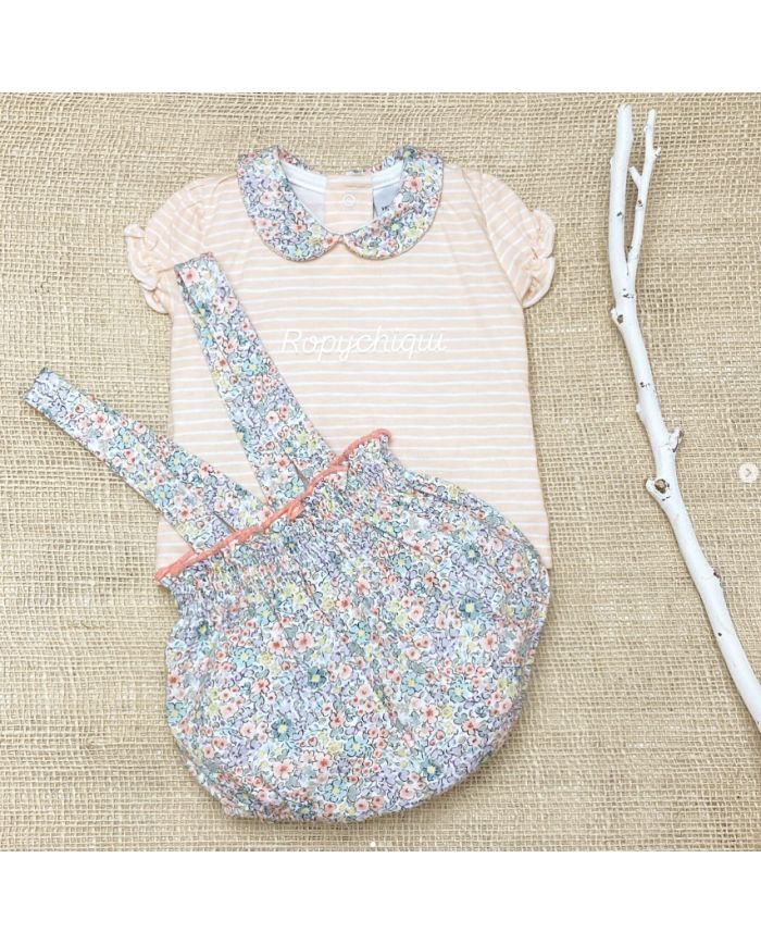Conjunto camiseta y ranita algodón Babidu 41211