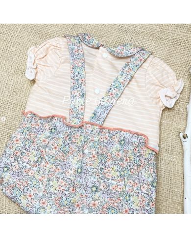 Conjunto camiseta y ranita algodón Babidu 41211