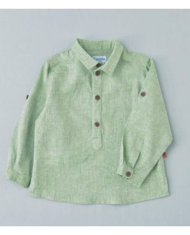 Camisa lino Cocote VERDE 53072