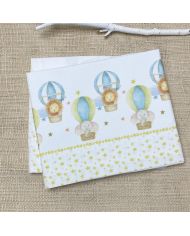 Tríptico de cuna Algodón estampado globo 60x120 073-122