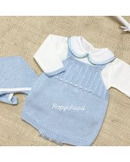 Conjunto 3 piezas caja CELESTE 1732