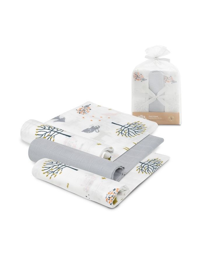 Pack 3 gasas Bambú 55x70 Interbaby 98975-31