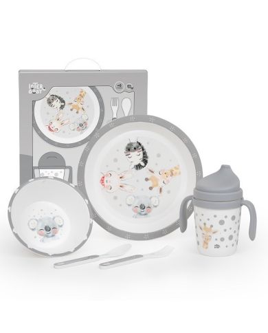 Set vajilla 5 piezas ANIMALES Interbaby Set38