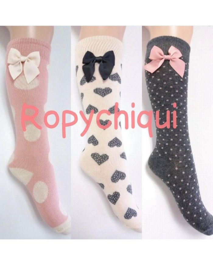 Calcetines altos con lazo Ysabel Mora OFERTA 🔴​ 32193