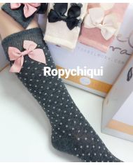 Calcetines altos con lazo Ysabel Mora OFERTA 🔴​ 32193