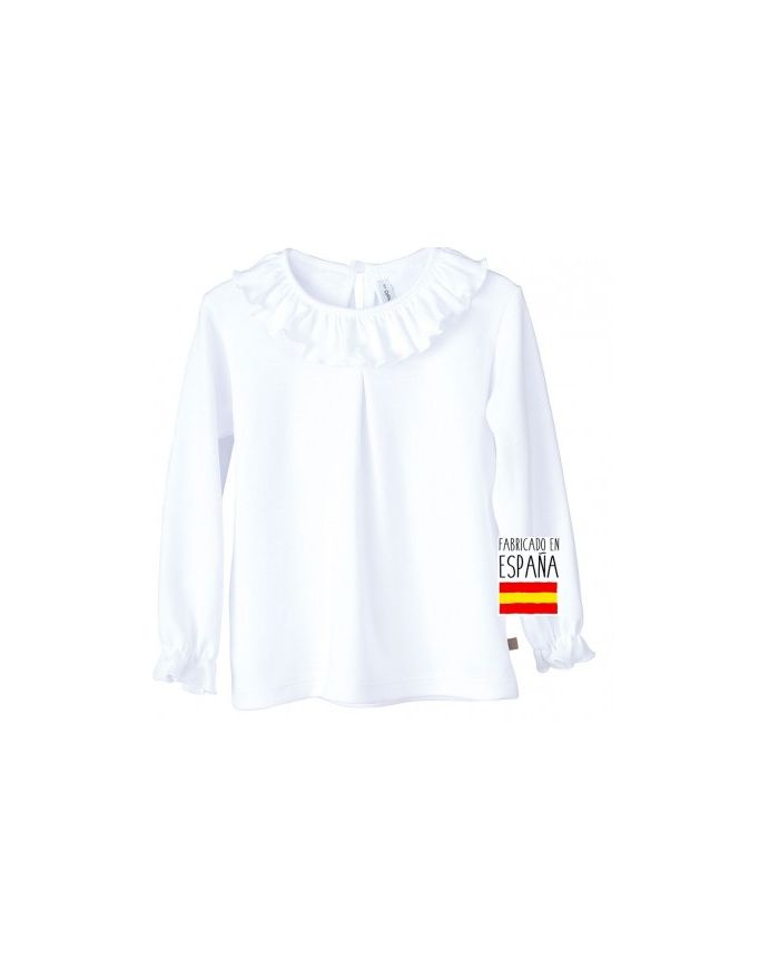 ÚLTIMAS UNIDADES ​🟡​​ Camisa cuello volante Titán Calamaro BLANCO 15023