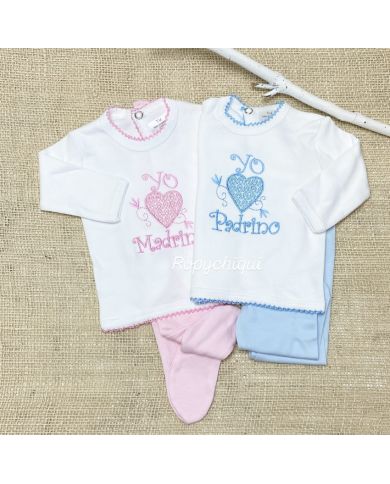 Conjunto interior primera puesta 1001 Madrina y Padrino talla única