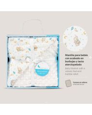 Manta coche 80x110 cm Interbaby AZUL 919