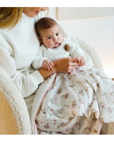 Manta coche 80x110 cm Interbaby ROSA 919