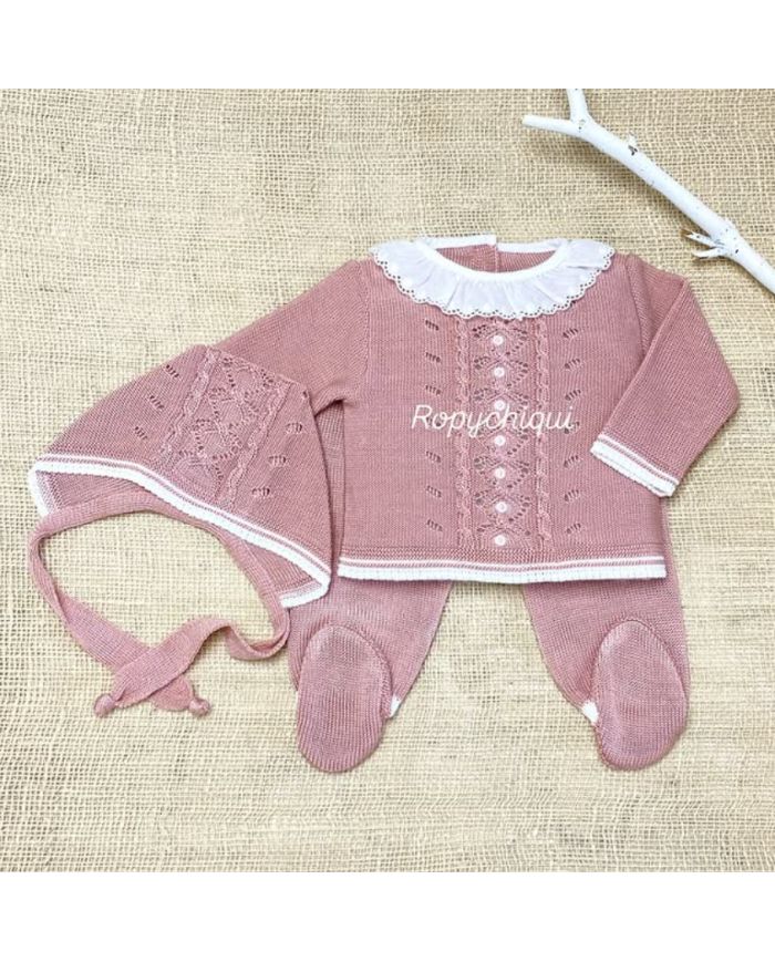 Conjunto 3 piezas caja ROSA PALO 1721