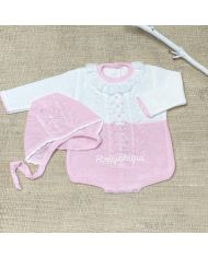 Pelele + Capota caja ROSA 1713