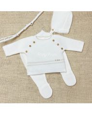 Conjunto 3 piezas BLANCO/LINO C8008