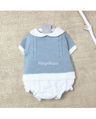Conjunto 2 piezas punto y braga forrada tela 1010RA05