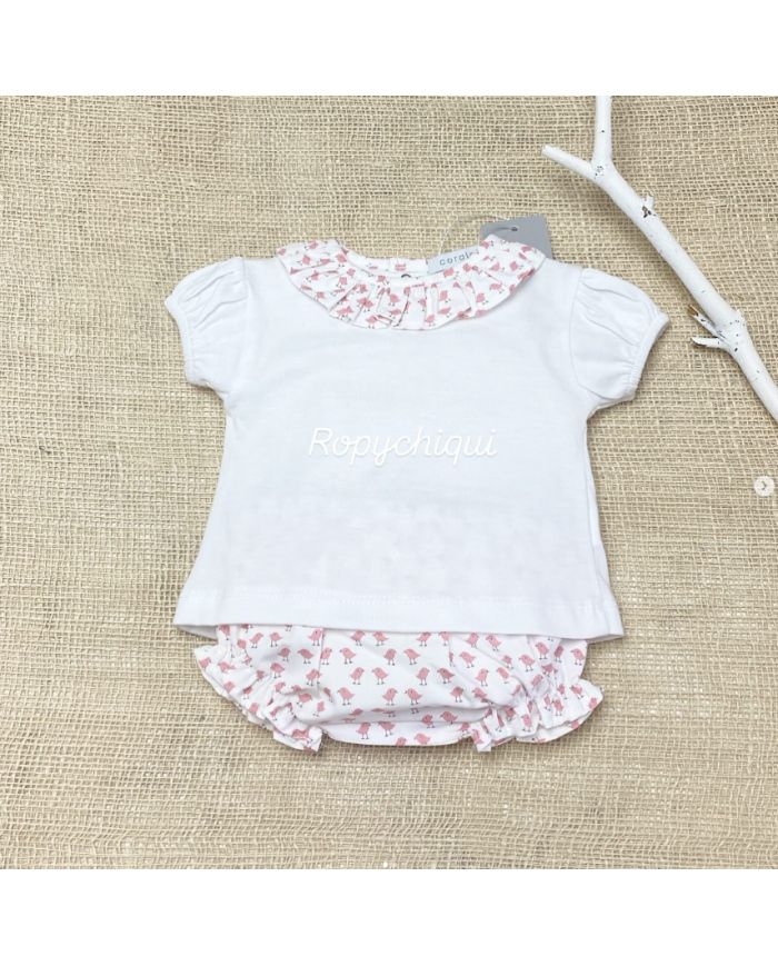 Conjunto 2 piezas algodón pololo tela 1014CO01