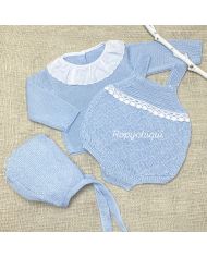 Conjunto 3 piezas, peto, jersey y capota 1733