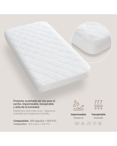 Protector acolchado de rizo coche 00811