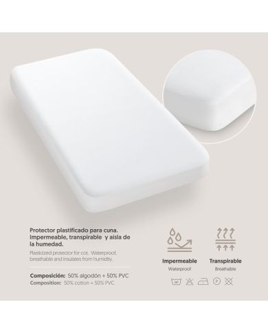 Protector de colchón plastificado cuna 00800