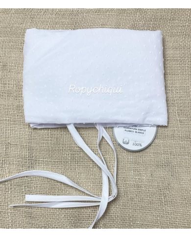 Guarnitura capazo plumeti simple BLANCO d129