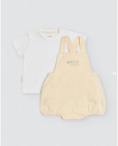 Conjunto 2 piezas manga corta (percha) Ysabel Mora AMARILLO 25406