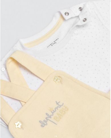 Conjunto 2 piezas manga corta (percha) Ysabel Mora AMARILLO 25406