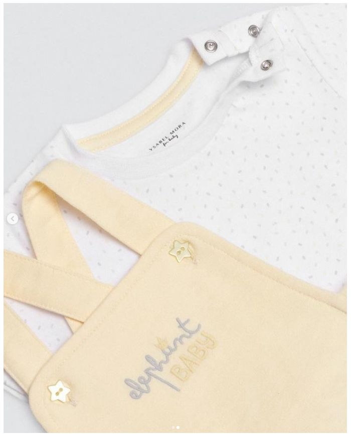 Conjunto 2 piezas manga corta (percha) Ysabel Mora AMARILLO 25406