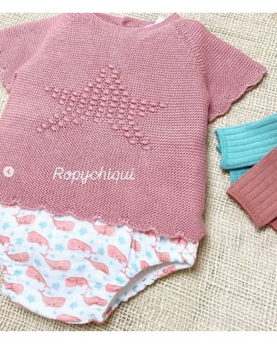 Conjunto 2 piezas punto y bambula 31053