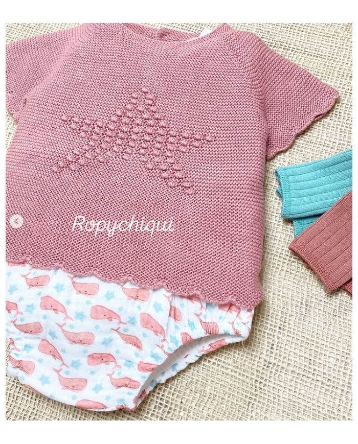 Conjunto 2 piezas punto y bambula 31053