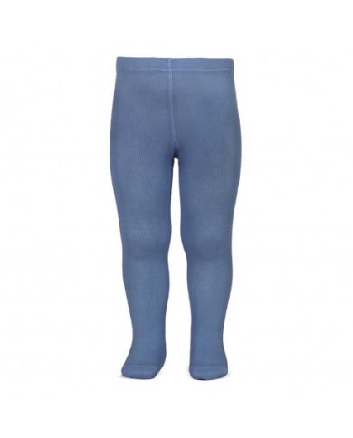 Leotardos básicos punto liso AZUL FRANCIA 2019/1