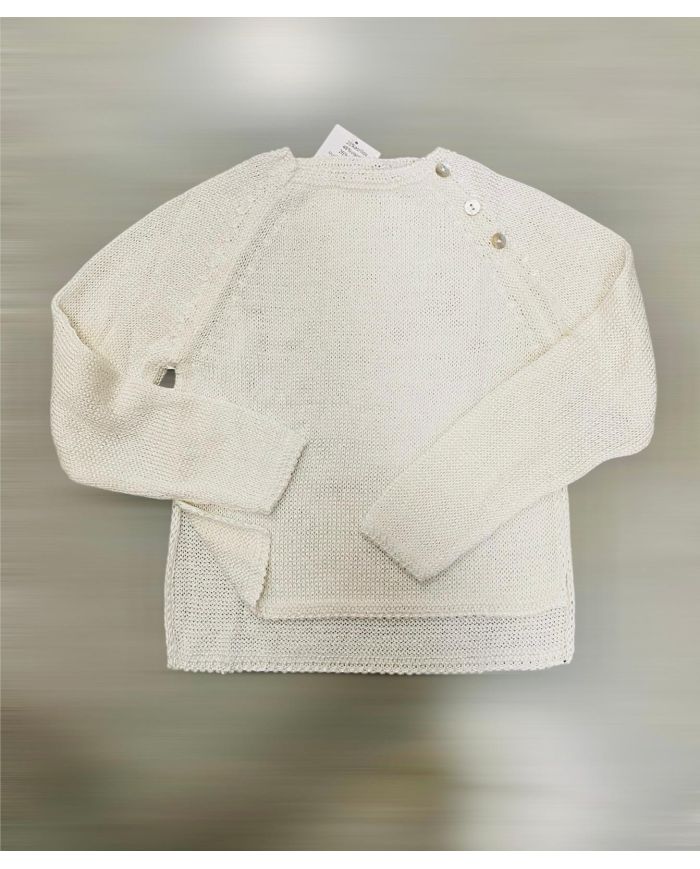 Oferta Jersey niña con brillo Soleil BLANCO🔴