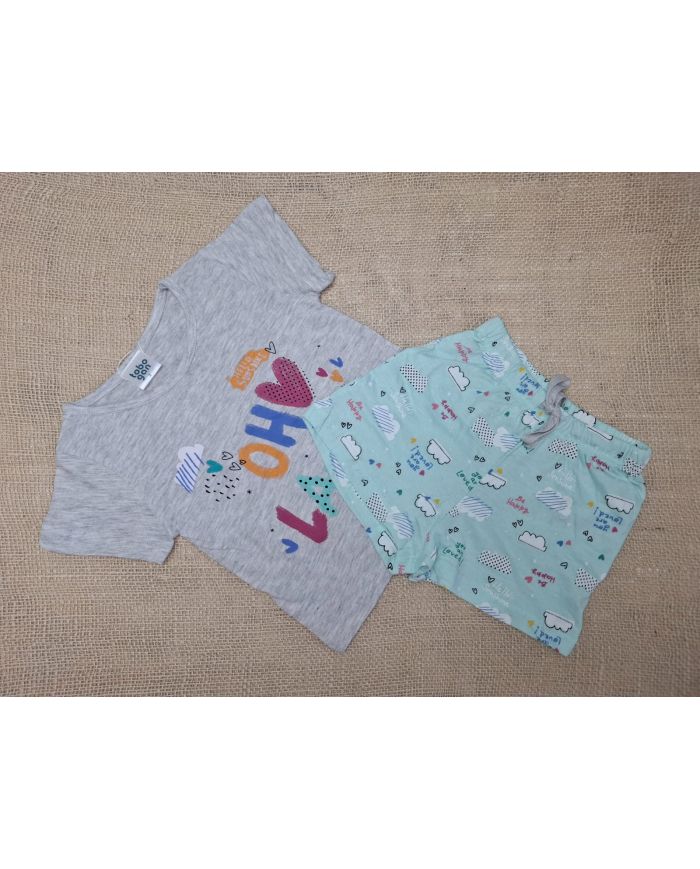 Pijama niña manga corta Tobogan 22117053