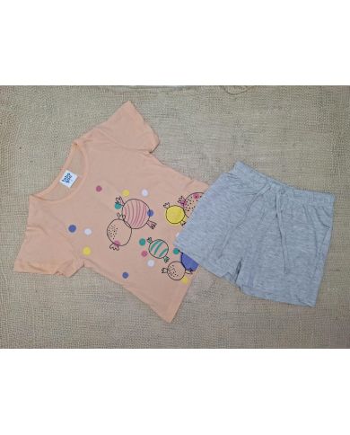 Pijama niña manga corta Tobogan 22117054