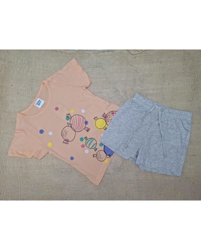 Pijama niña manga corta Tobogan 22117054