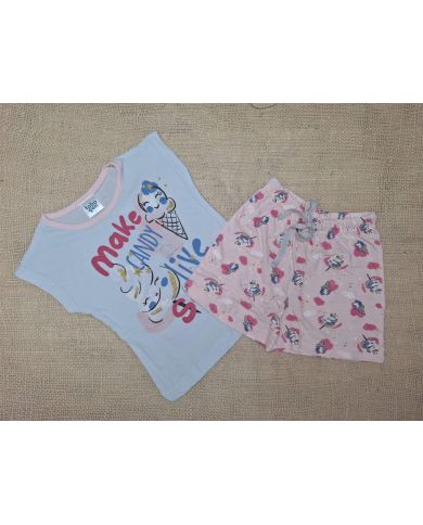 Pijama niña manga corta Tobogan 22117056