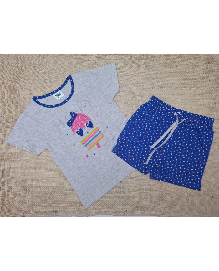 Pijama niña manga corta Tobogan 22137051