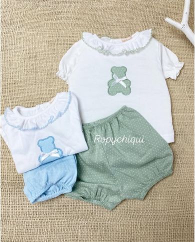 Conjunto 2 piezas algodón (caja) 31138