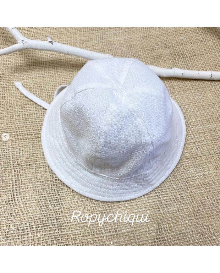 Gorro piqué bebé BLANCO 500509
