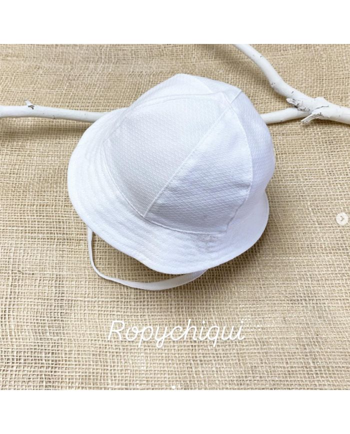 Gorro piqué bebé BLANCO 500509