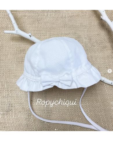 Gorro piqué bebé BLANCO 500510