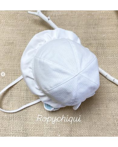 Gorro piqué bebé BLANCO 500510